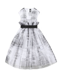 Robe d' exception avec logo - Blanc Noir