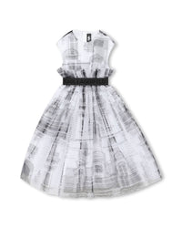 Robe d' exception avec logo - Blanc Noir