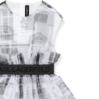 Robe d' exception avec logo - Blanc Noir
