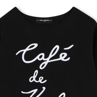 Sweatshirt à manches longues en jersey - Black