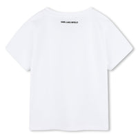 T-shirt manches courtes avec logo en coton - Blanc
