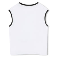 T-shirt manches courtes avec logo en coton - Blanc