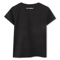 T-shirt manches courtes avec logo en coton - Black