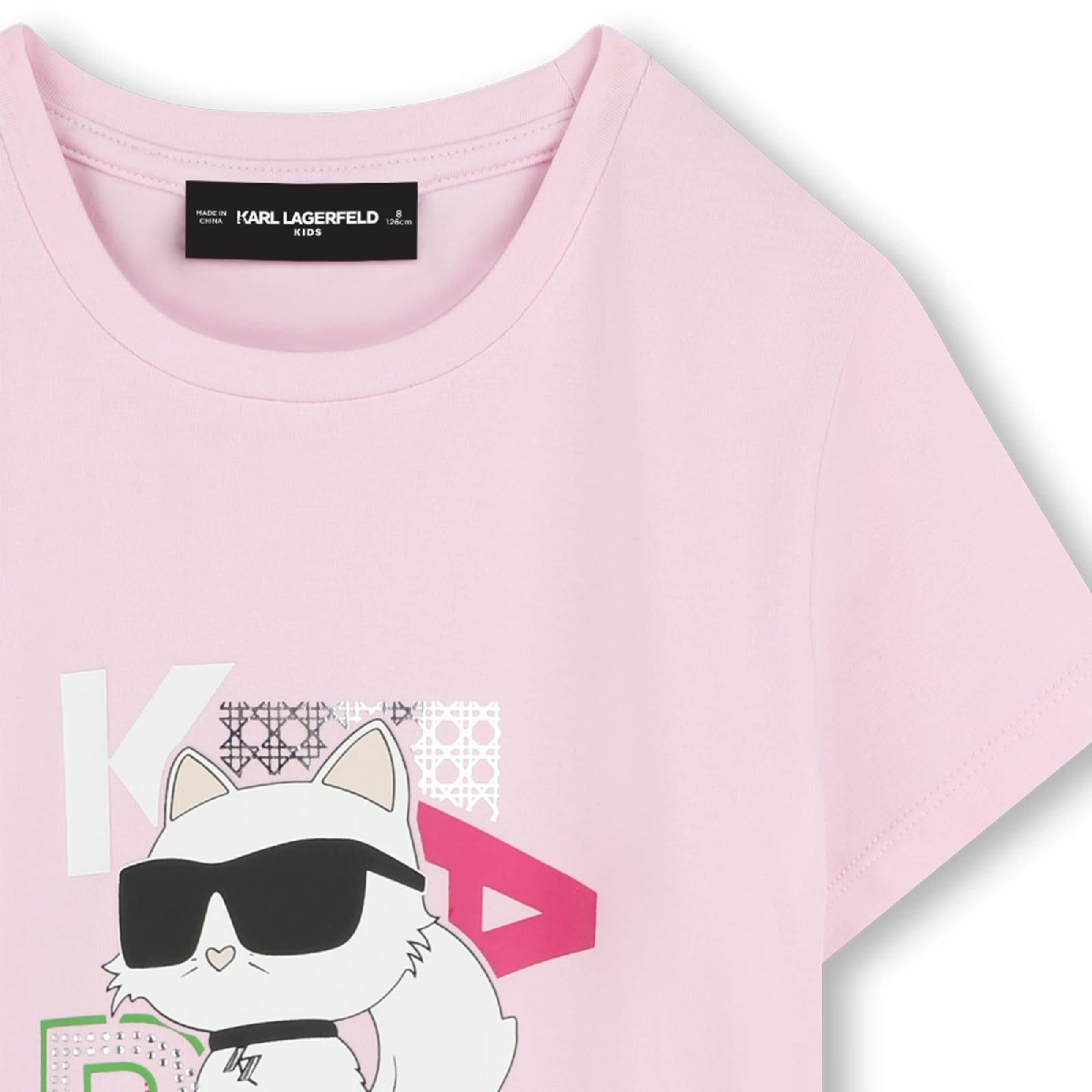 T-shirt manches courtes avec logo en coton - Pomegranate