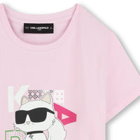 T-shirt manches courtes avec logo en coton - Pomegranate