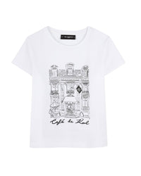 T-shirt manches courtes en coton - Blanc