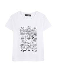 T-shirt manches courtes en coton - Blanc