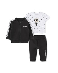 Ensemble jogging avec logo en coton - Black