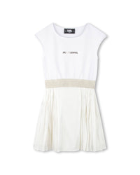 Robe fantaisie avec logo - Blanc Ecru