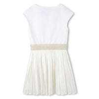 Fancy dress with logo - White Ecru