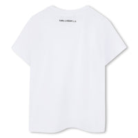 T-shirt manches courtes avec logo en coton - Blanc
