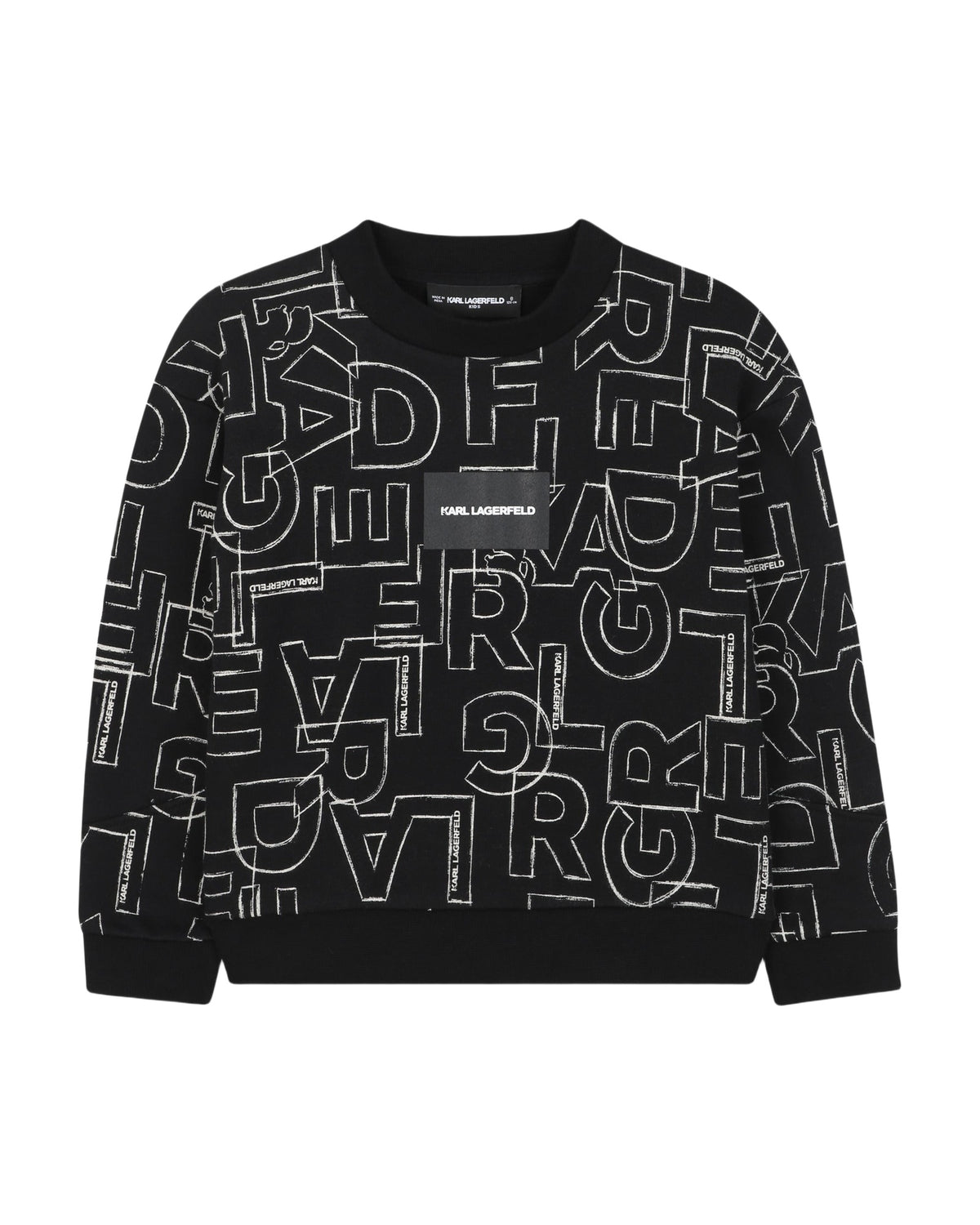 Sweatshirt imprimé en coton - Black