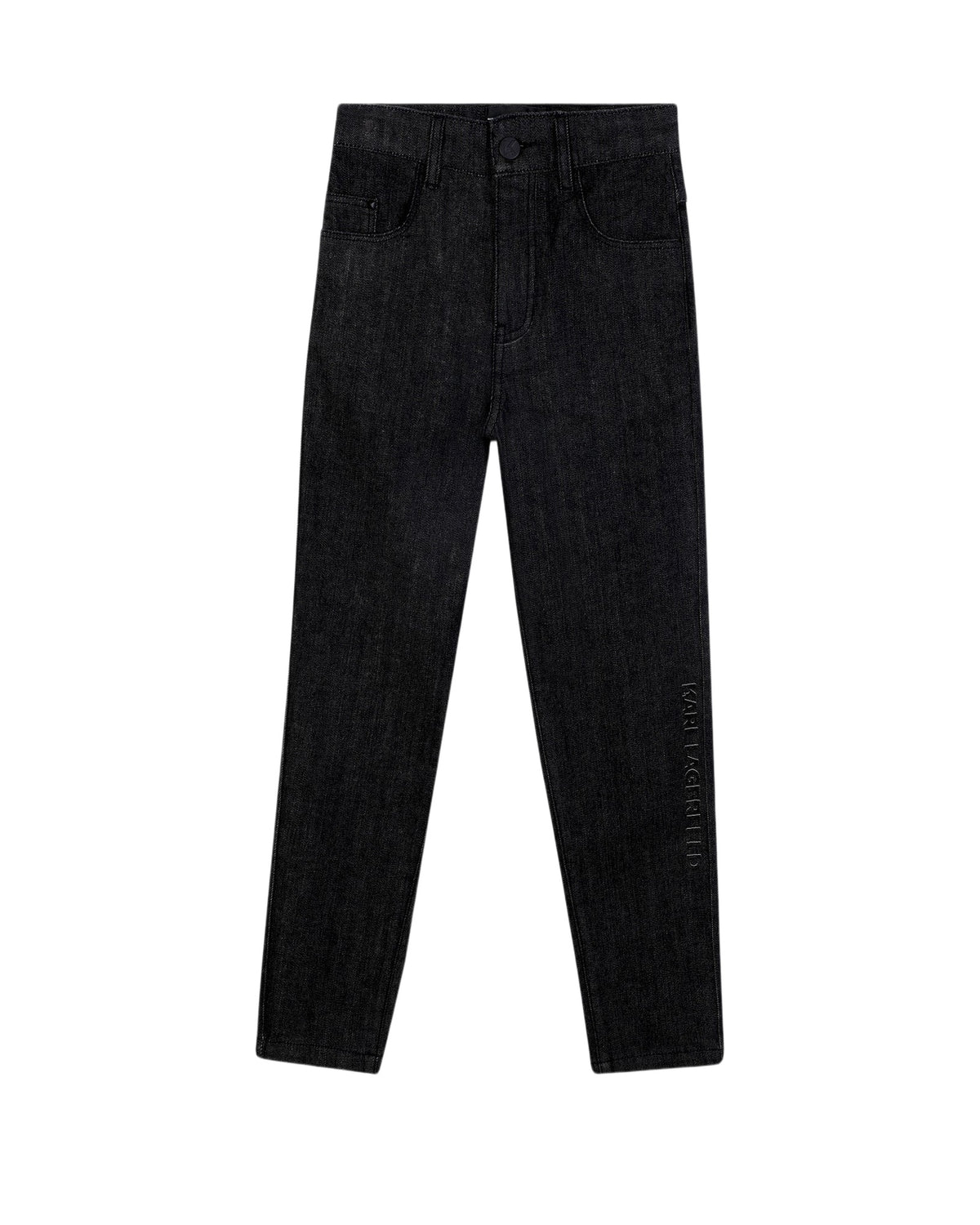 Pantalon denim en coton - Black