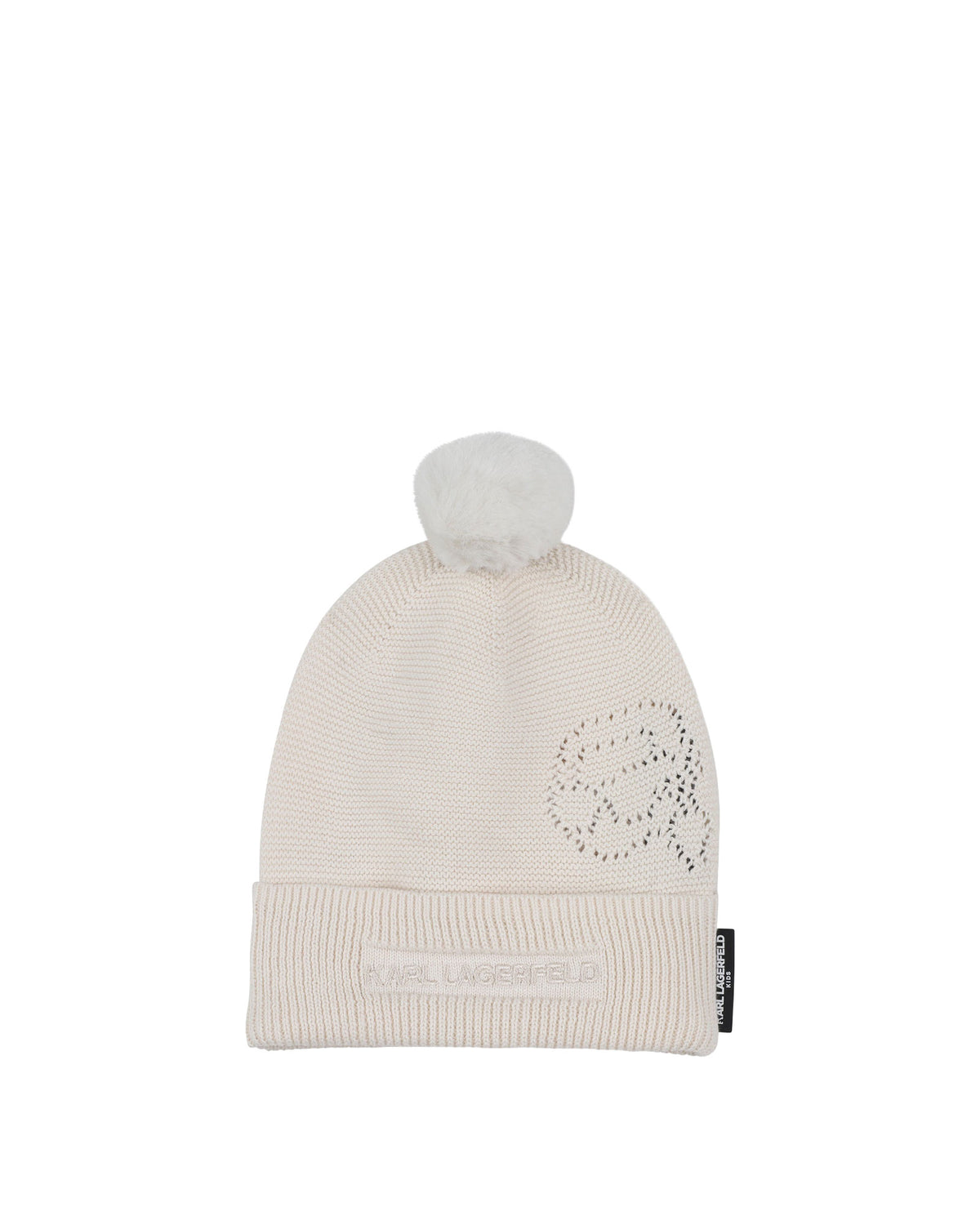 Bonnet brodé en coton - Milk