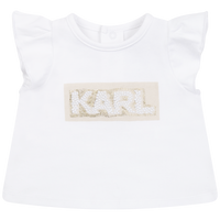 Ensemble t-shirt et short en coton - Blanc Beige