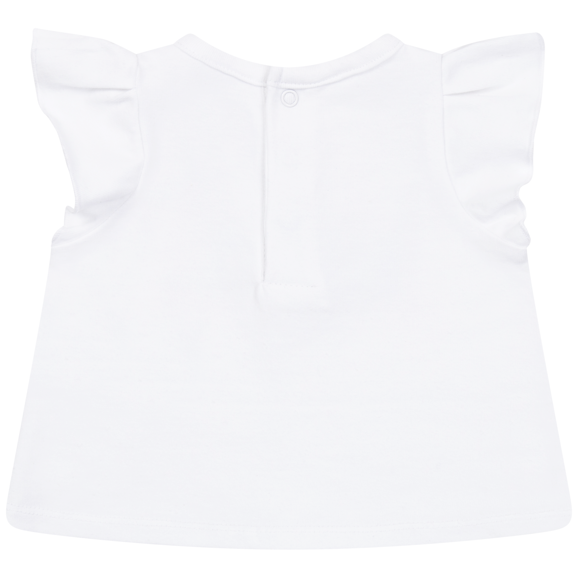 Ensemble t-shirt et short en coton - Blanc Beige