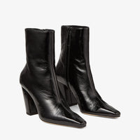 Zadie 85 leather ankle boots - Black