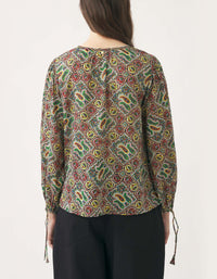 GREEN ZENA BLOUSE