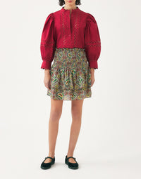 GREEN ZENA MINI SKIRT