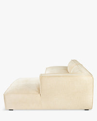 Canapé d'angle droit Auster - Tweed sable