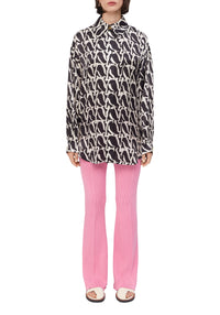 Pantalon slim évasé et côtelé - Petal
