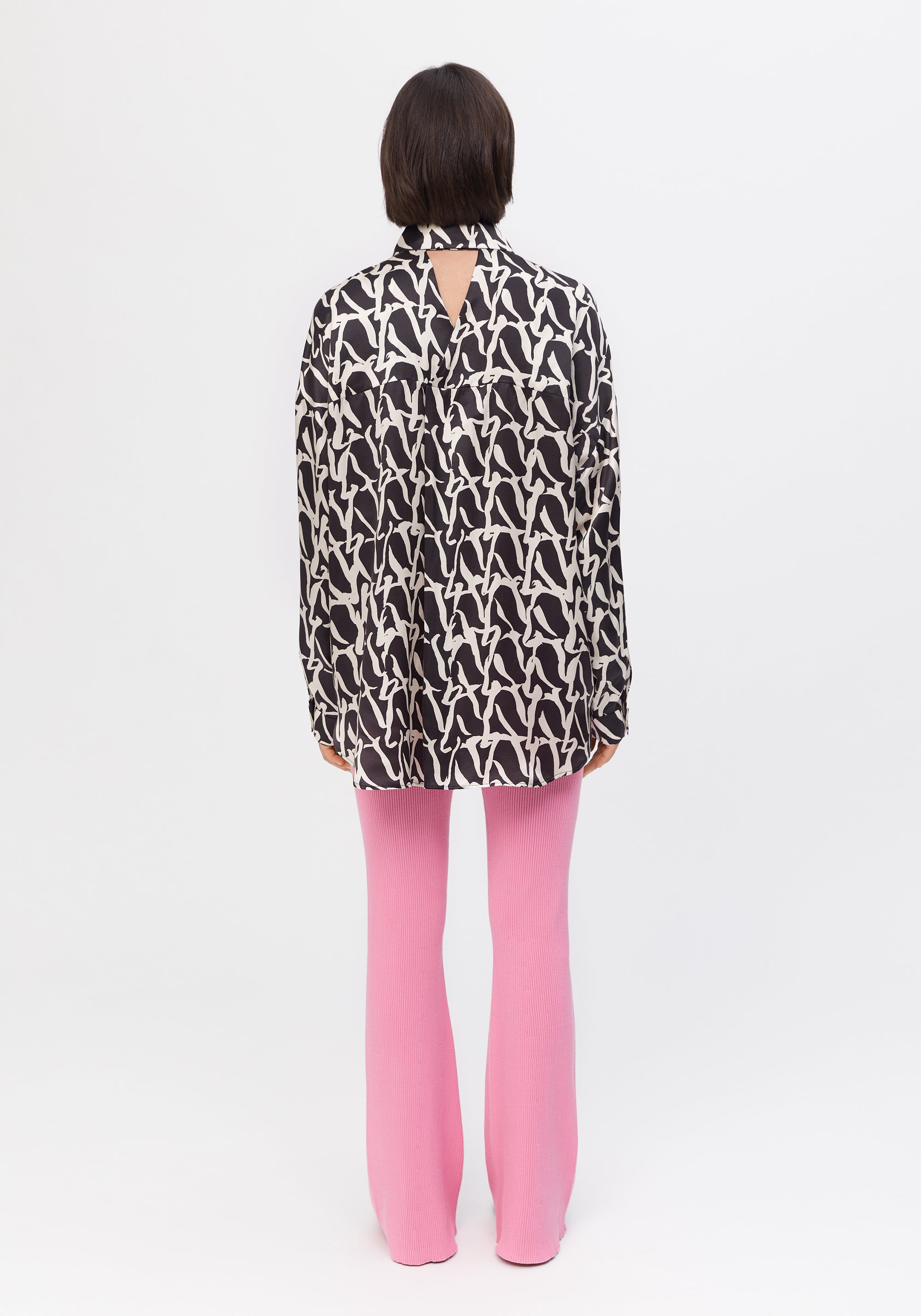Pantalon slim évasé et côtelé - Petal