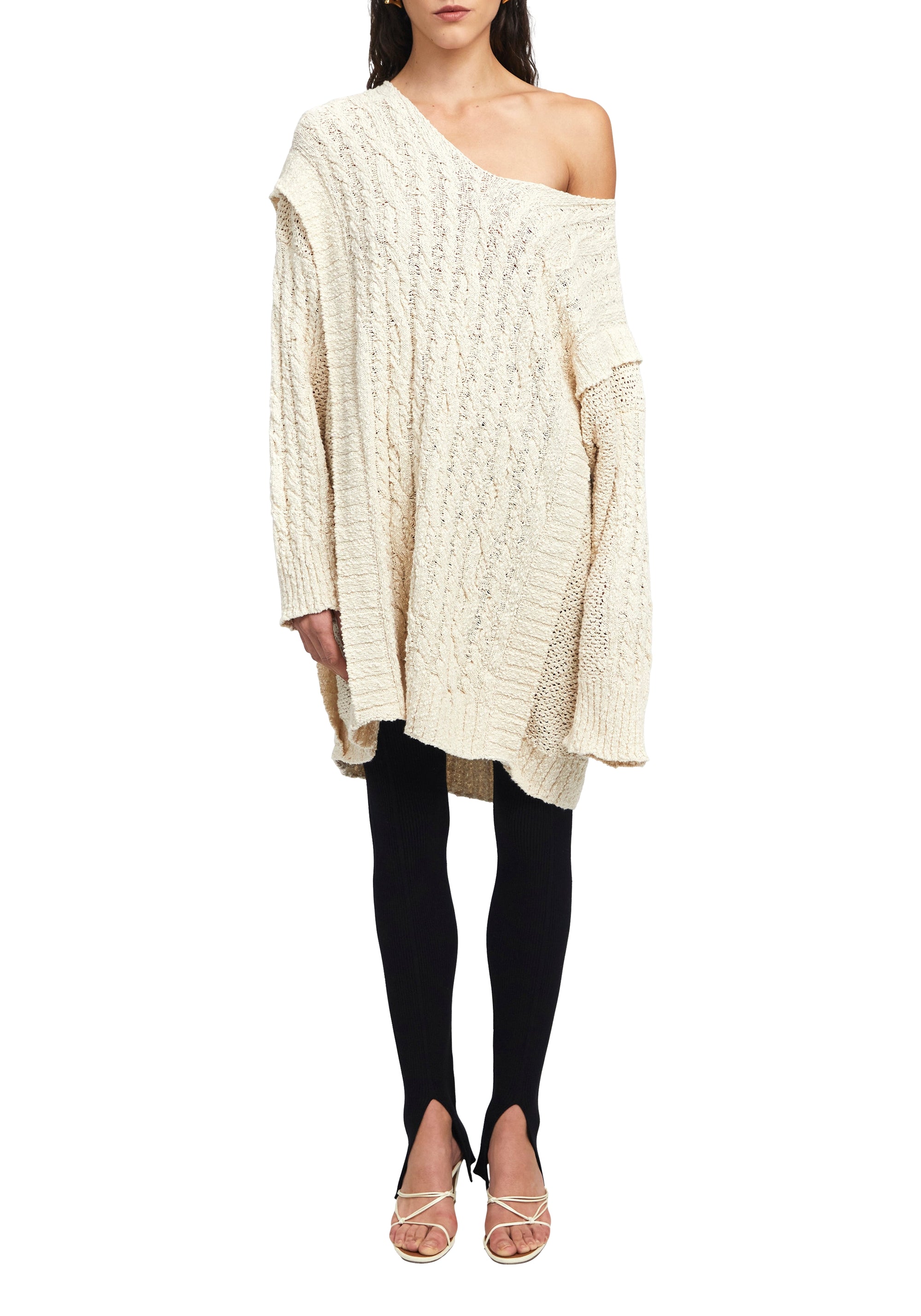 Legging côtelé et fendu - Black