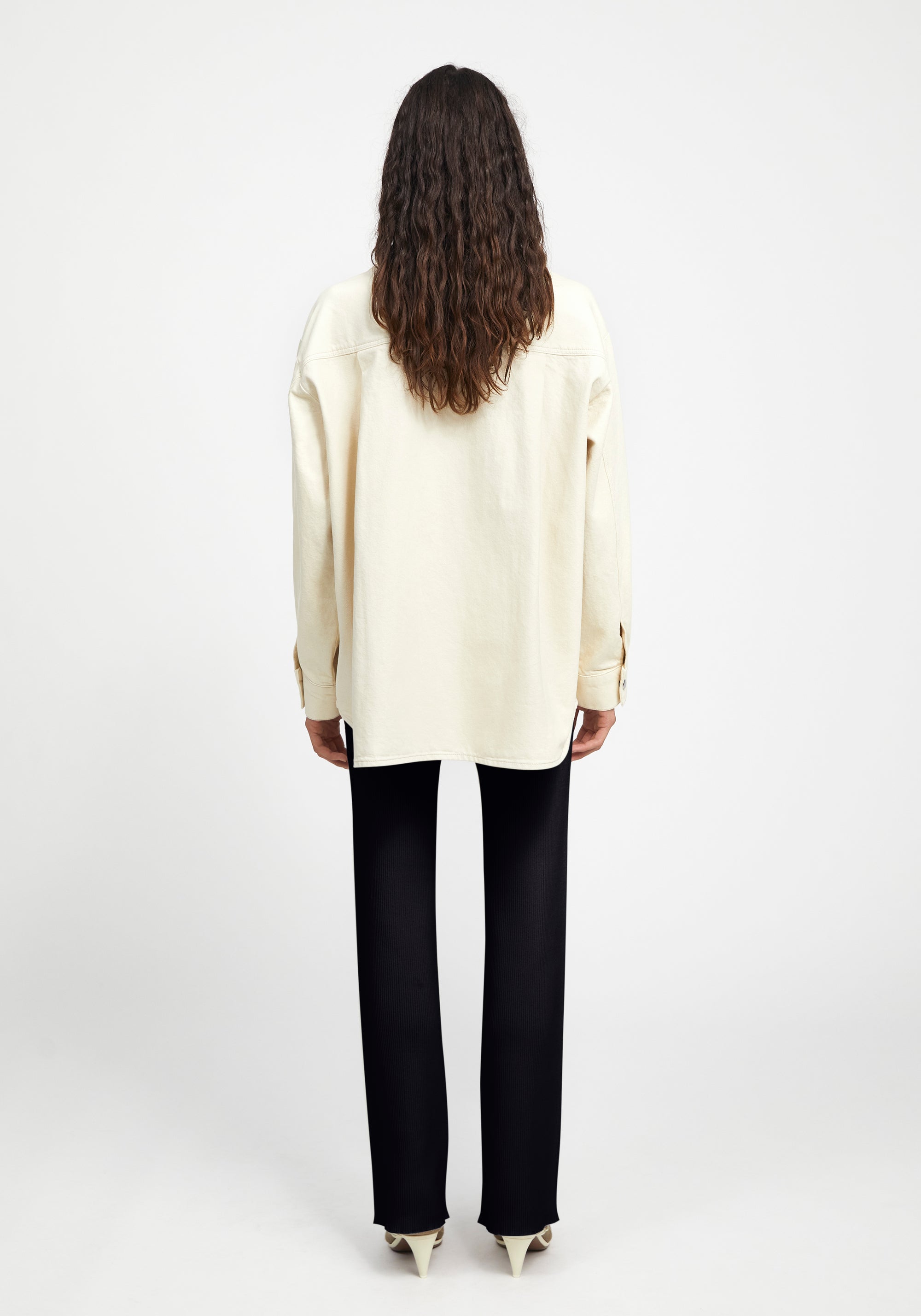 Pantalon droit côtelé - Black