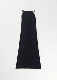 Robe longue côtelée - Black