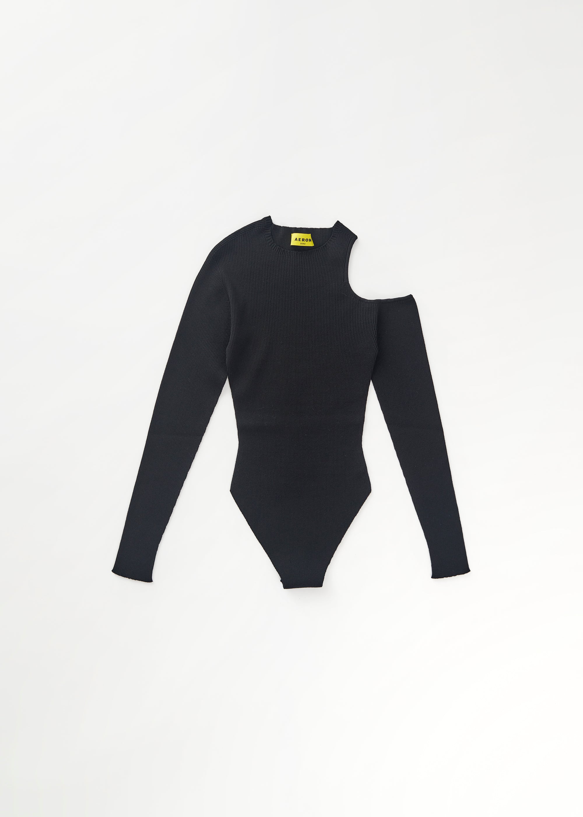 Body côtelé à découpes - Black