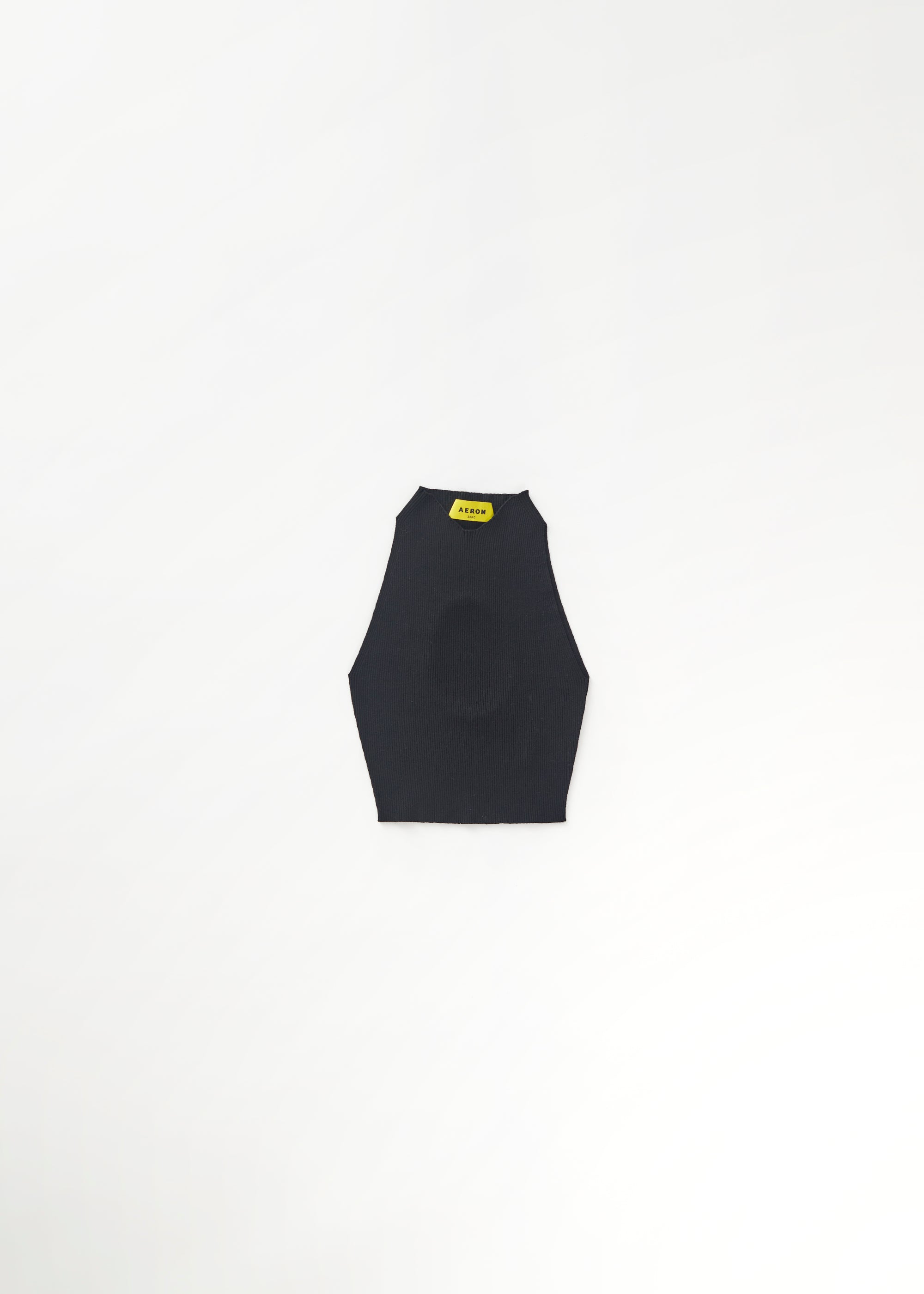 Ribbed tank top - Black