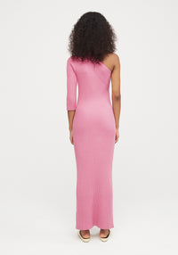 Robe longue asymétrique et côtelée - Petal
