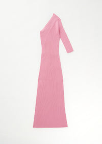 Robe longue asymétrique et côtelée - Petal