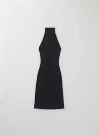 Robe courte côtelée sans manches - Black