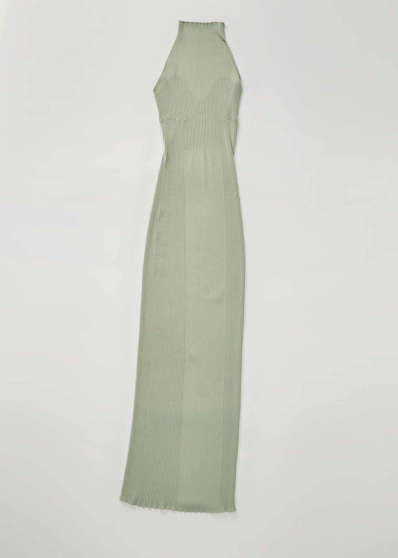 Ribbed maxi dress - Sage