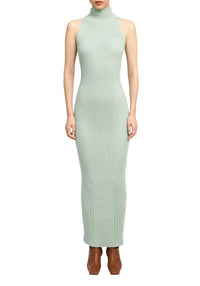 Ribbed maxi dress - Sage