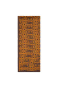 Foulard à motifs en soie - Tobacco