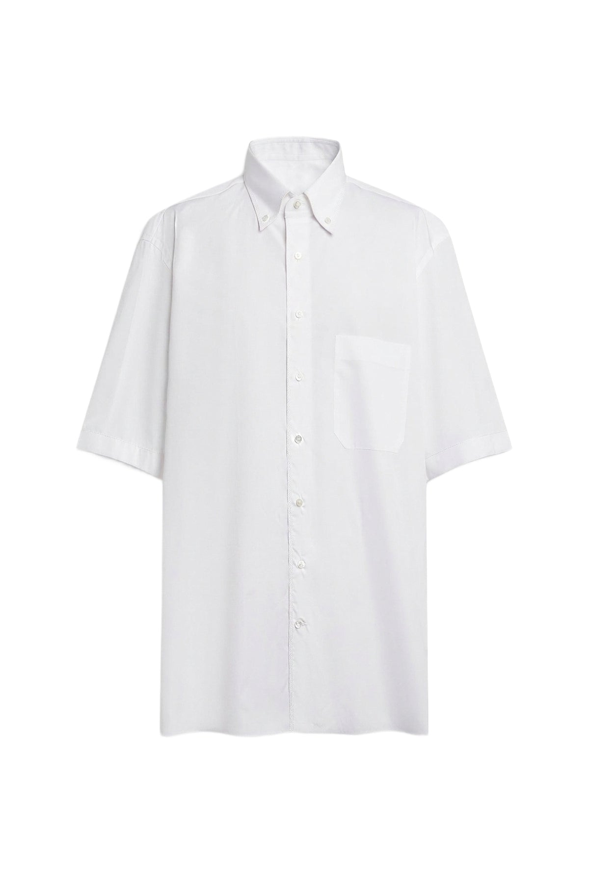 Chemise manches courtes à poche - Blanc