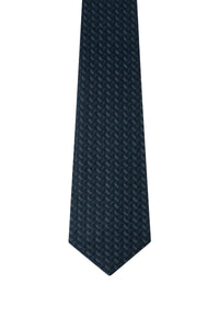 Cravate à motifs en soie - Dark Navy