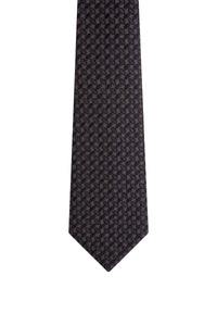 Cravate à motifs en soie - Parma Violet
