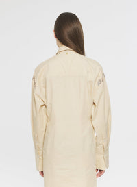 Robe courte brodée Ziggy - Cream