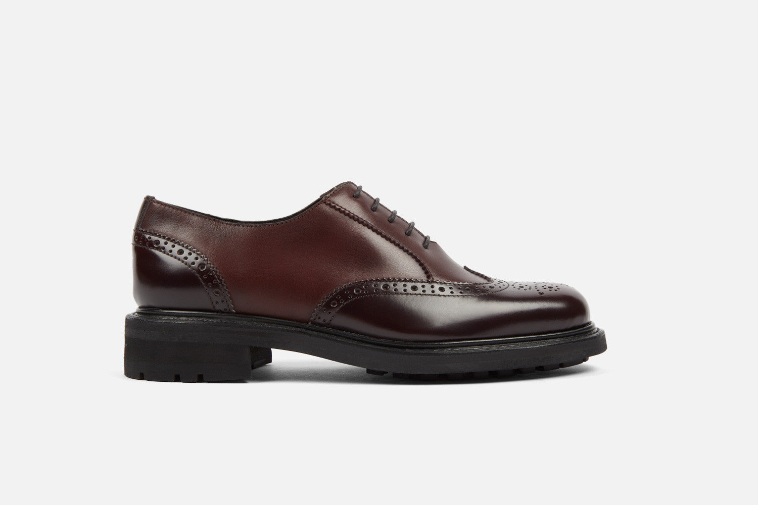 5qty NEW / Richelieu ZINNIA WINDSOR PURECALF COMMANDO - Aubergine