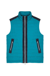 Gilet en duvet en soie - Peacock