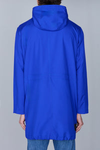 Parka longue en soie - Electric Blue