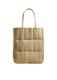 Beige Zoe Tote In Beige Suede - Beige