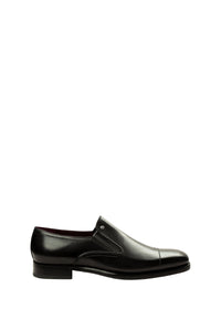 Mocassins à bout rapporté surpiqués en cuir - Noir