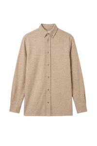 Chemise à manches longues en cachemire - Mink Camel