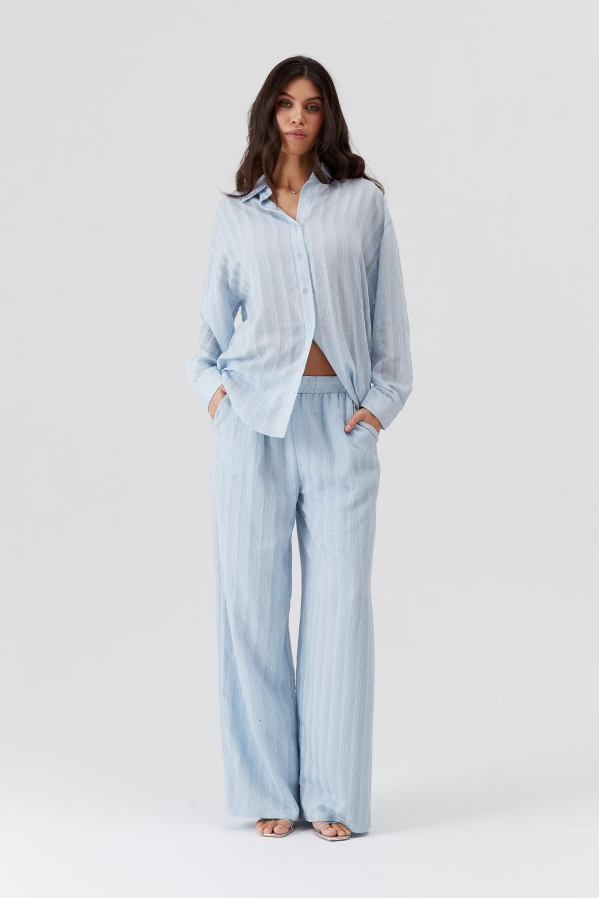 Pale Blue Pantalon - Pale Blue