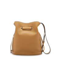 Sac seau Le Huit L en cuir grainé - Camel