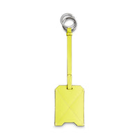 Signature leather key ring - Neon